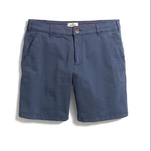 Marine Layer Blue Flat Front Men's Shorts Size 34